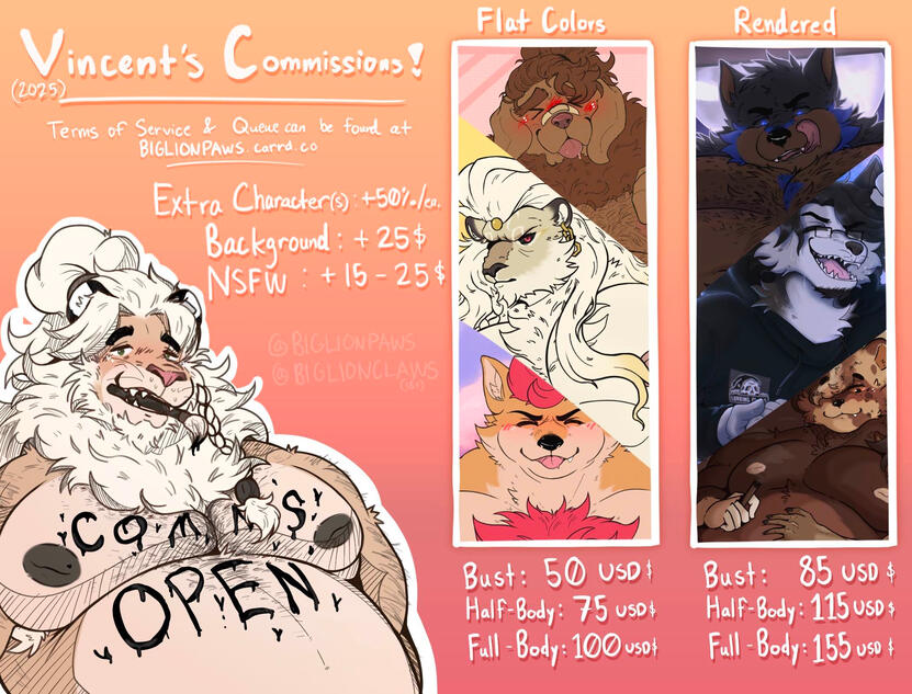 Commission Sheet (January 2025)